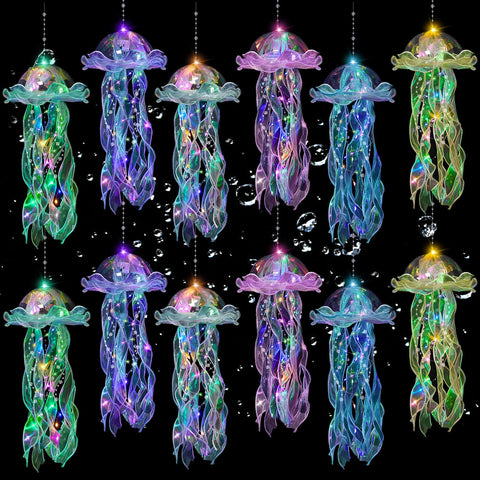 YOVIWEI jellyfish decor 12-piece set for enchanting ambient lighting in celebrations