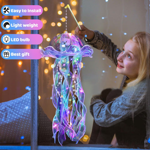 YOVIWEI jellyfish decorations hanging elegantly for ocean, garden, or classroom settings