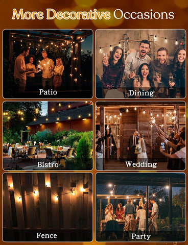 YOYONACY energy-efficient LED string lights reduce power use while delivering warm light.
