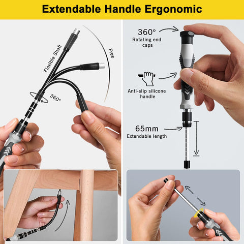 YOYSUN ergonomic non-slip handle provides comfortable grip for extended use.