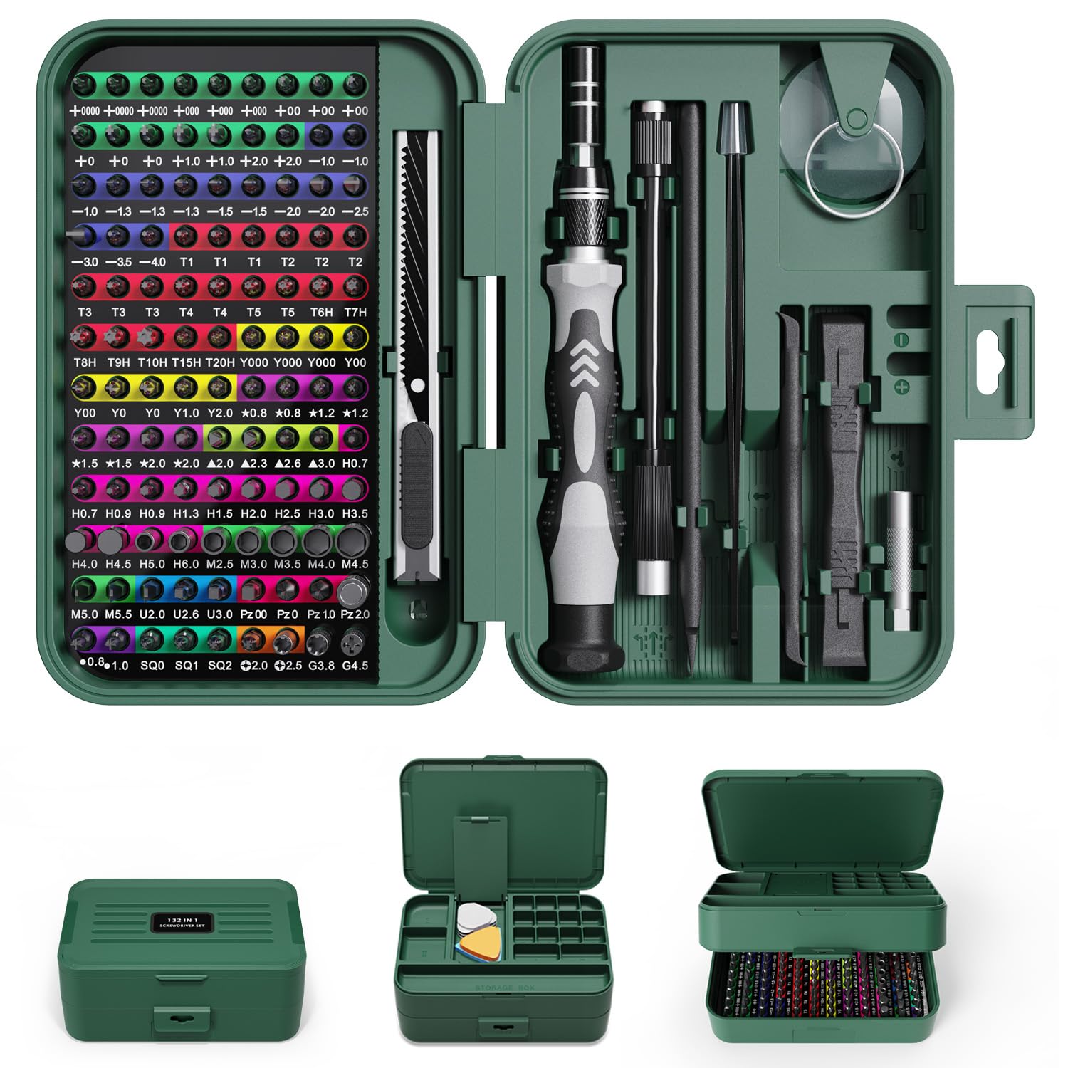 YOYSUN magnetizer storage case keeps tiny screws secure during repairs.