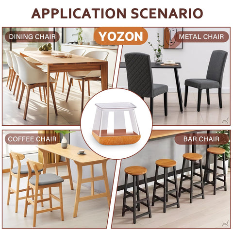 YOZON 32-pack set protects multiple chairs and floors over time.