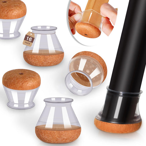 YOZON chair leg protectors angled-fit safeguard hardwood floors