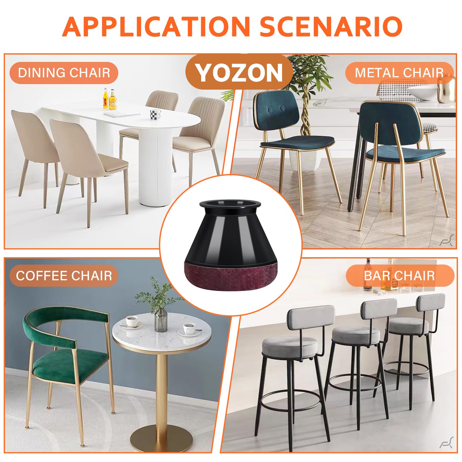 YOZON durable protectors extend floor life and keep furniture tidy.