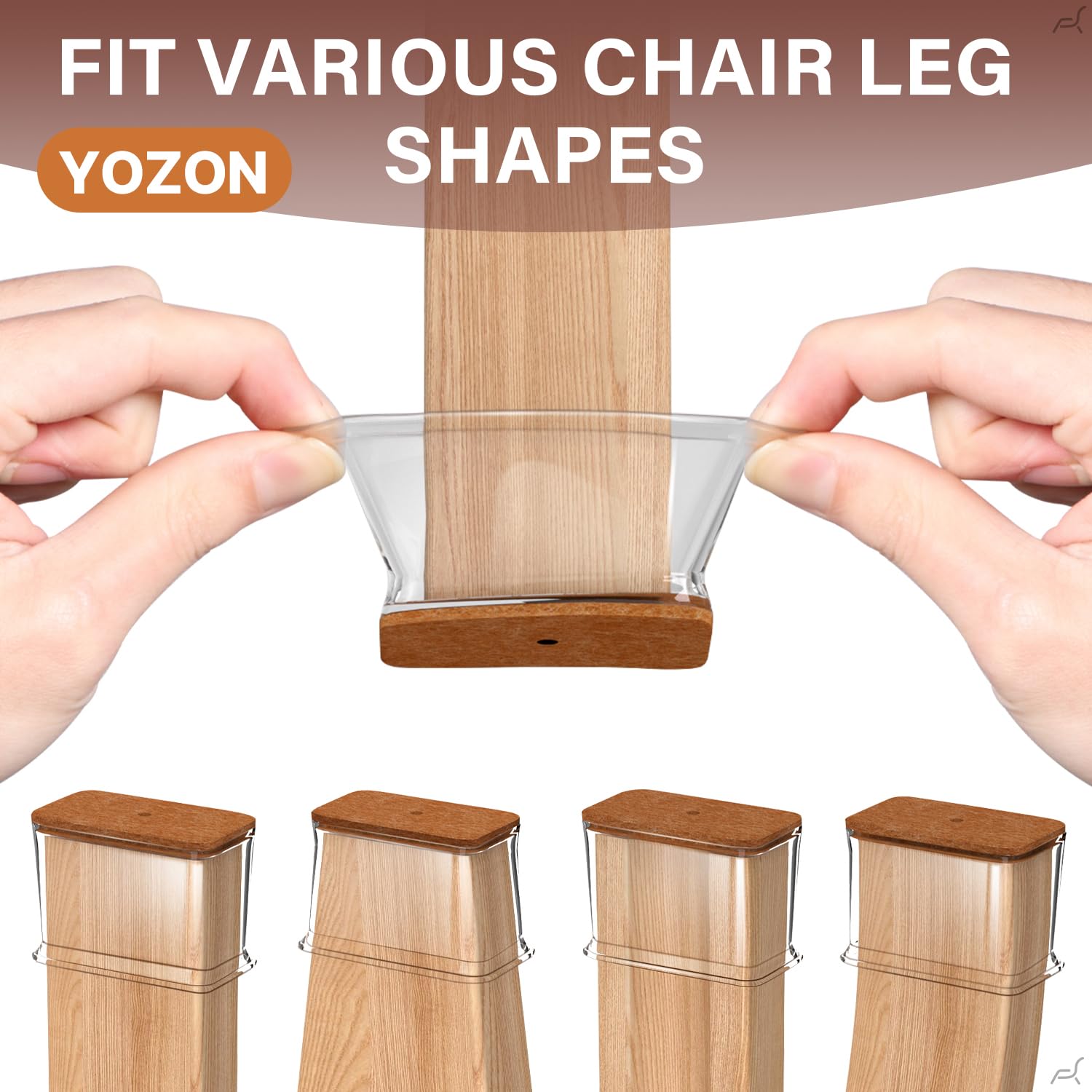 YOZON easy installation shows slip on fit for various legs