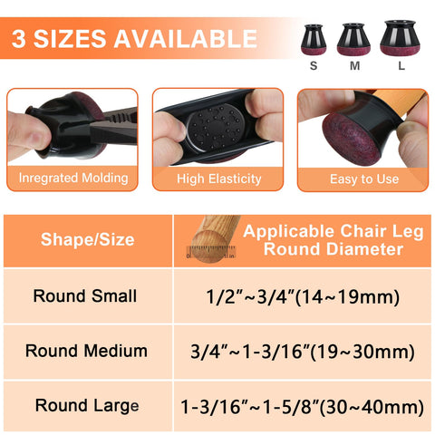 YOZON noise reduction chair leg pads in action on floor