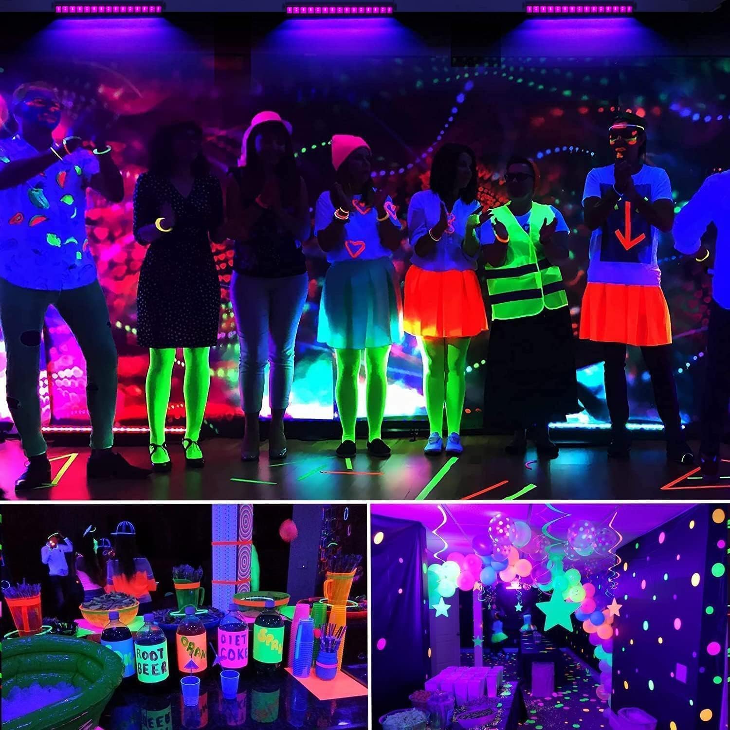 YQNLIFA glow lighting for Halloween decor and neon art
