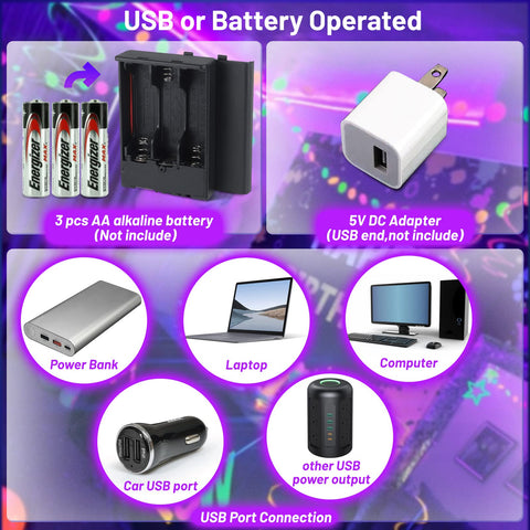 YQNLIFA portable lighting solution runs on USB or batteries for on-the-go use.