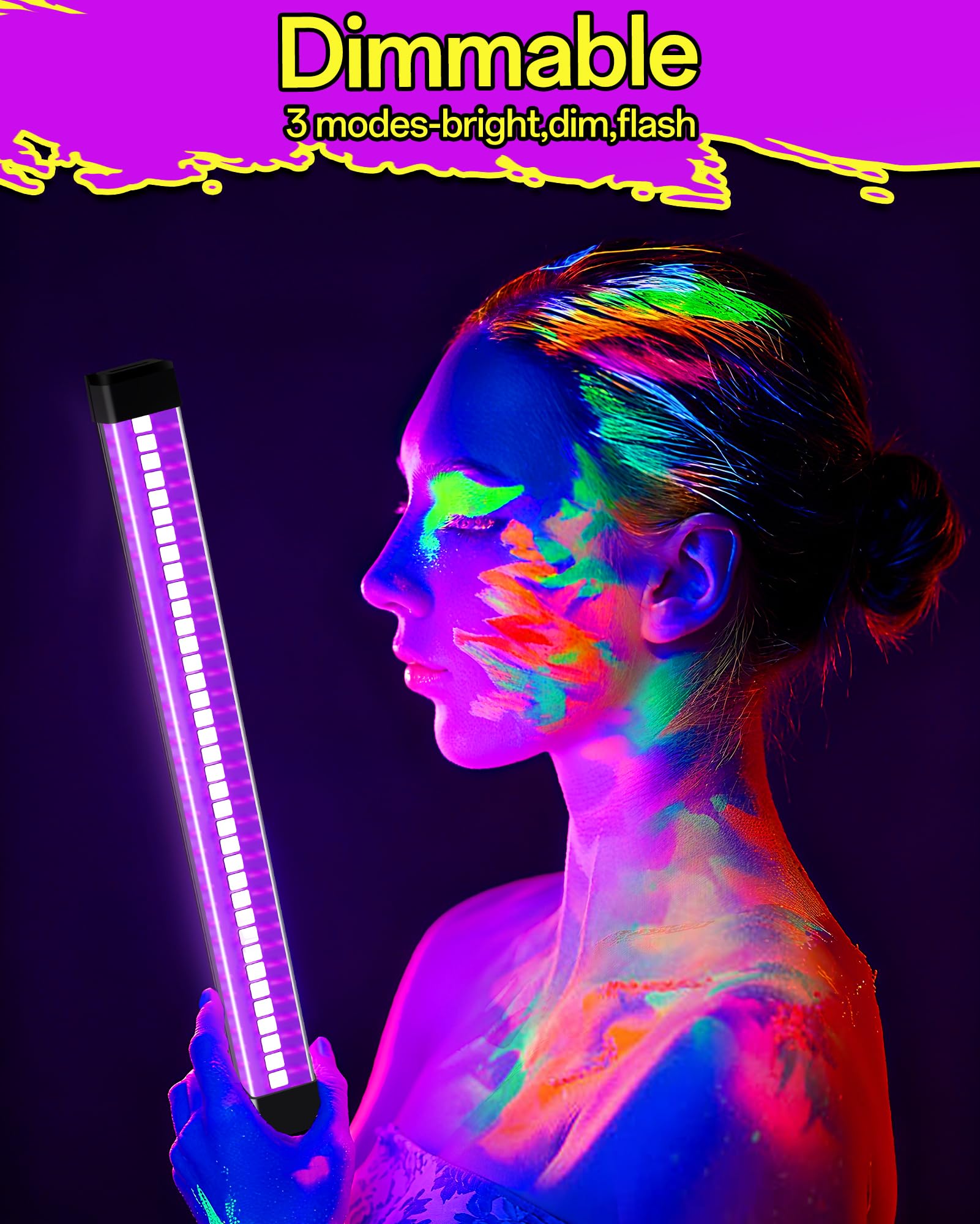 YQNLIFA three modes provide bright, mode, and flash lighting options.