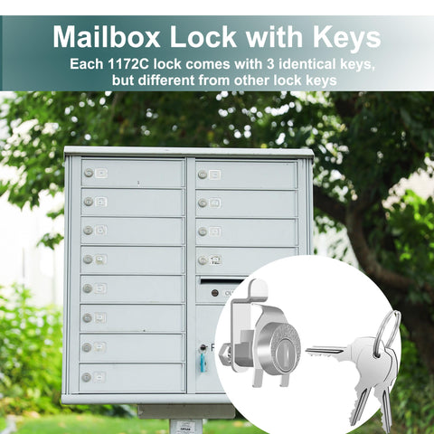 Smooth operation demonstration of the Yqwwda mailbox lock in action.