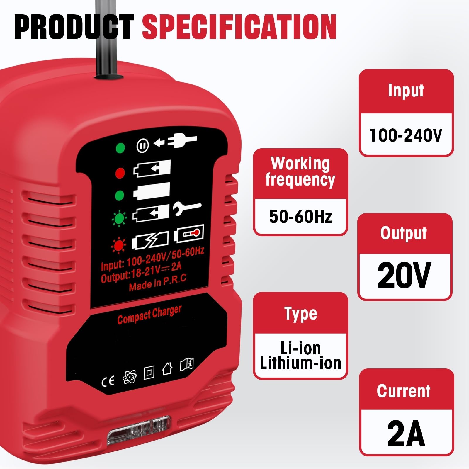 YRGJDCA Bauer 20V charger packaging includes charger only