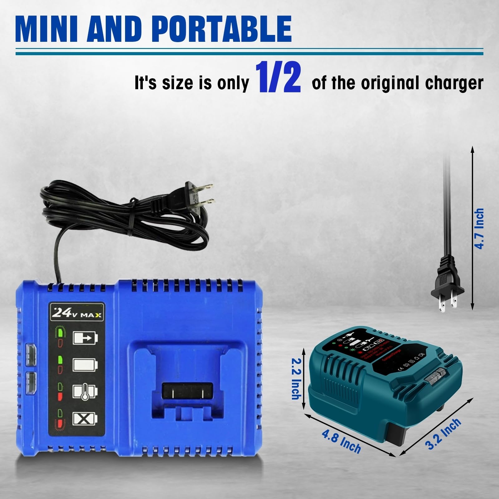 YRGJDCA Kobalt 24V/40V lithium compatibility demonstrates versatile battery charging.