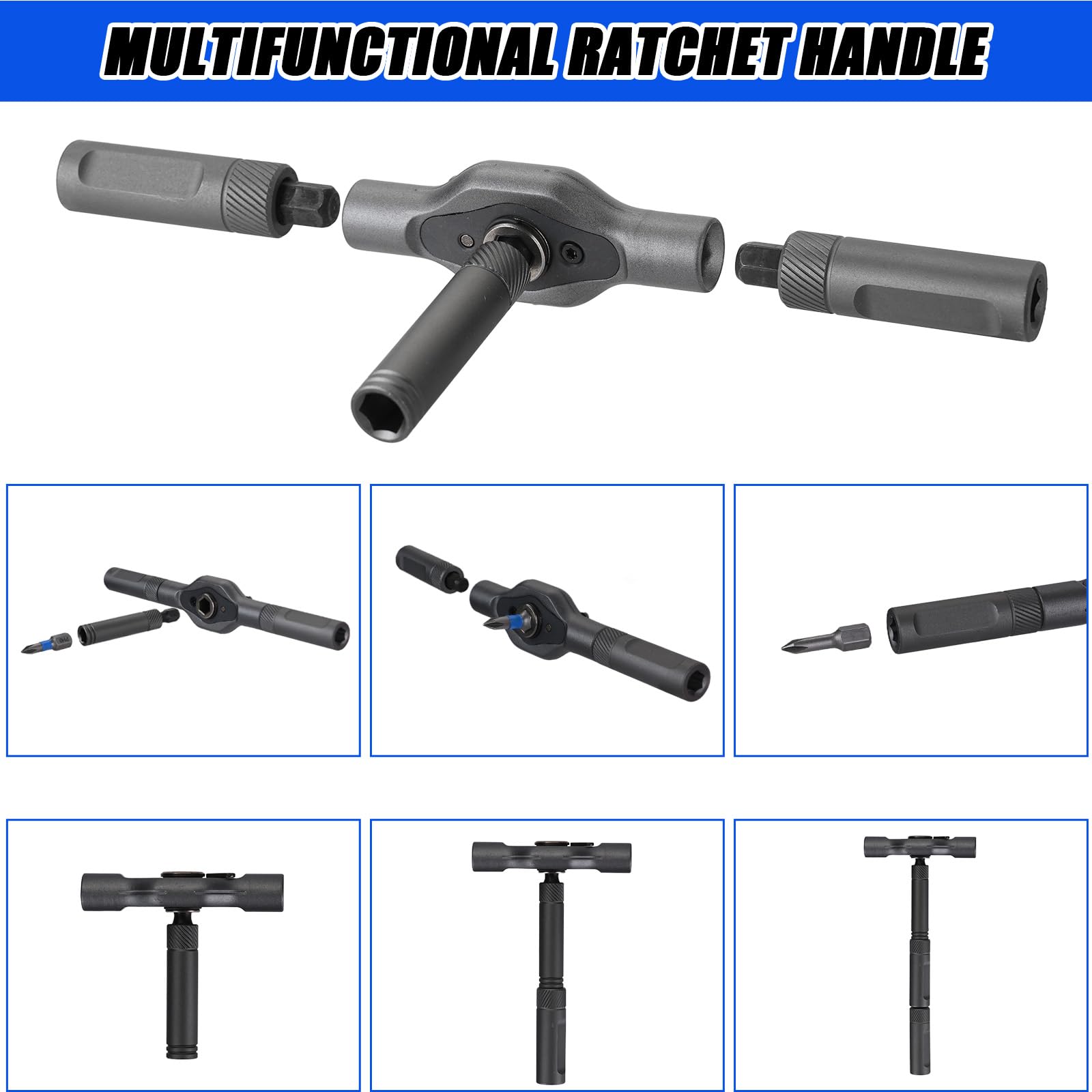 YrouGra precision ratchet with T-handle for precise torque control during repairs
