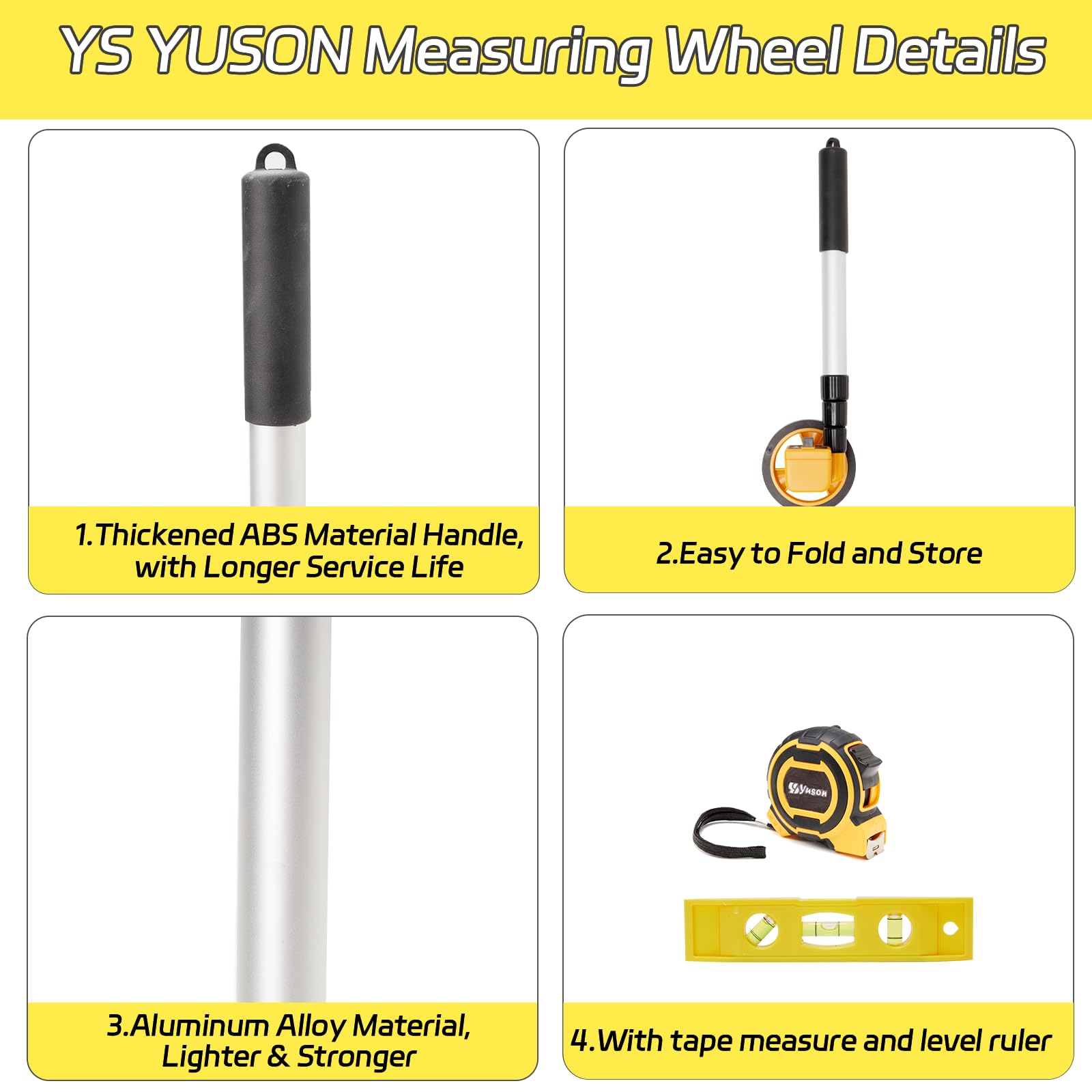 YS YUSON rugged ABS frame and TPR tires for durable performance on varied surfaces