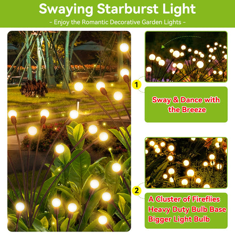 YShengMian 8 LED bulbs provide bright pathway illumination