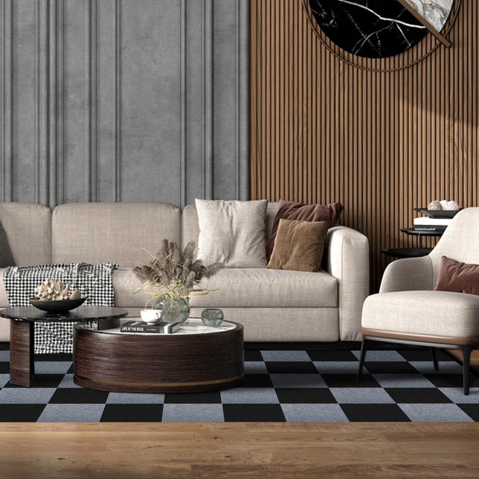Yskzyz peel-and-stick installation for a fast, DIY floor refresh.