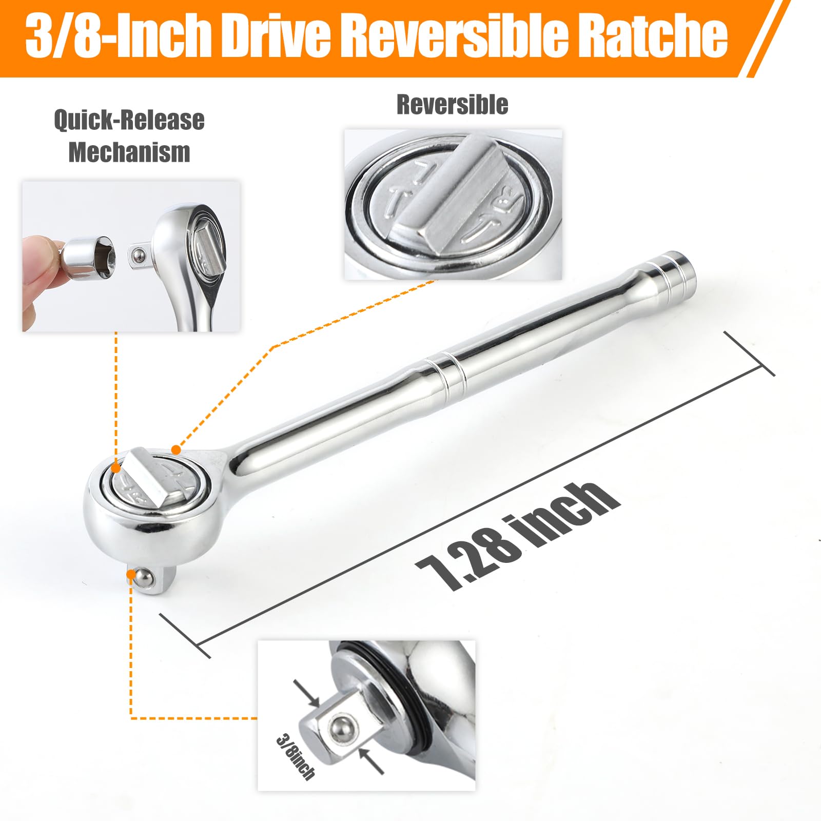 YSMD reversible ratchet handle shown for easy, versatile use.
