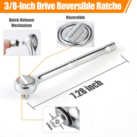 YSMD reversible ratchet handle shown for easy, versatile use.