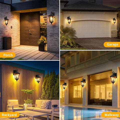 YSN porch and garage lighting for safe nighttime entry
