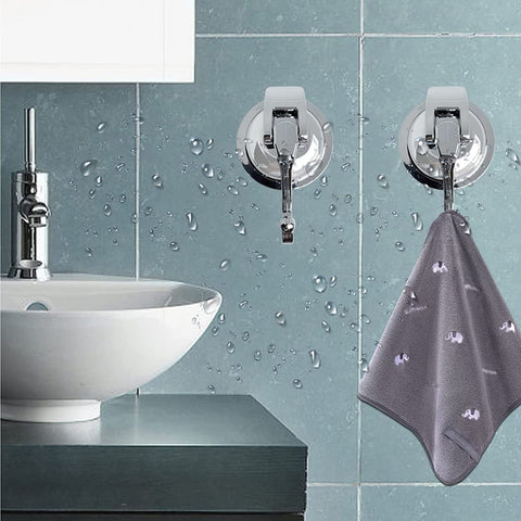 YSSILADI suction cup hooks on glass surfaces show strong adhesion for smooth tiles