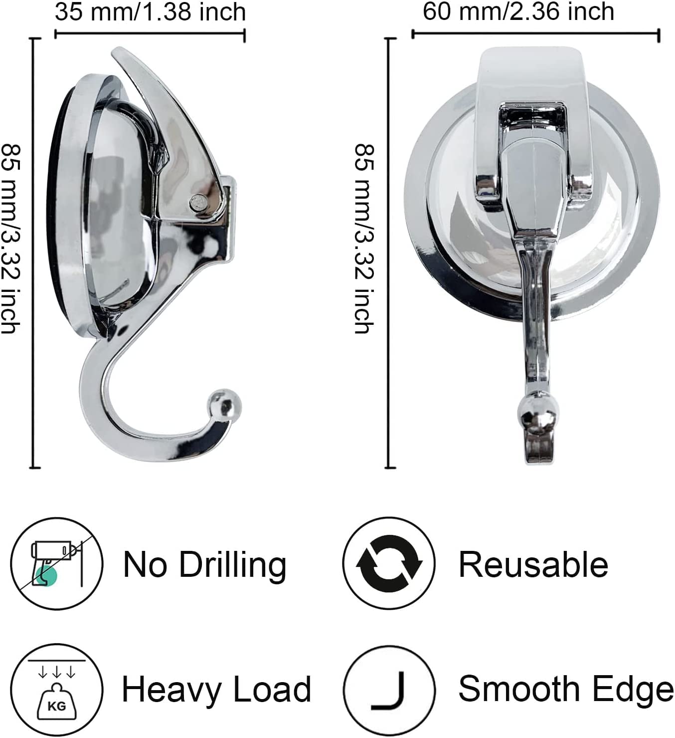 YSSILADI 4-pack demonstrates versatile placement across bathroom and indoor decor