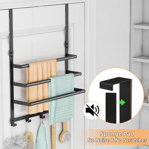 YTAIMITOP five hooks hold towels, brushes, bath balls, and more