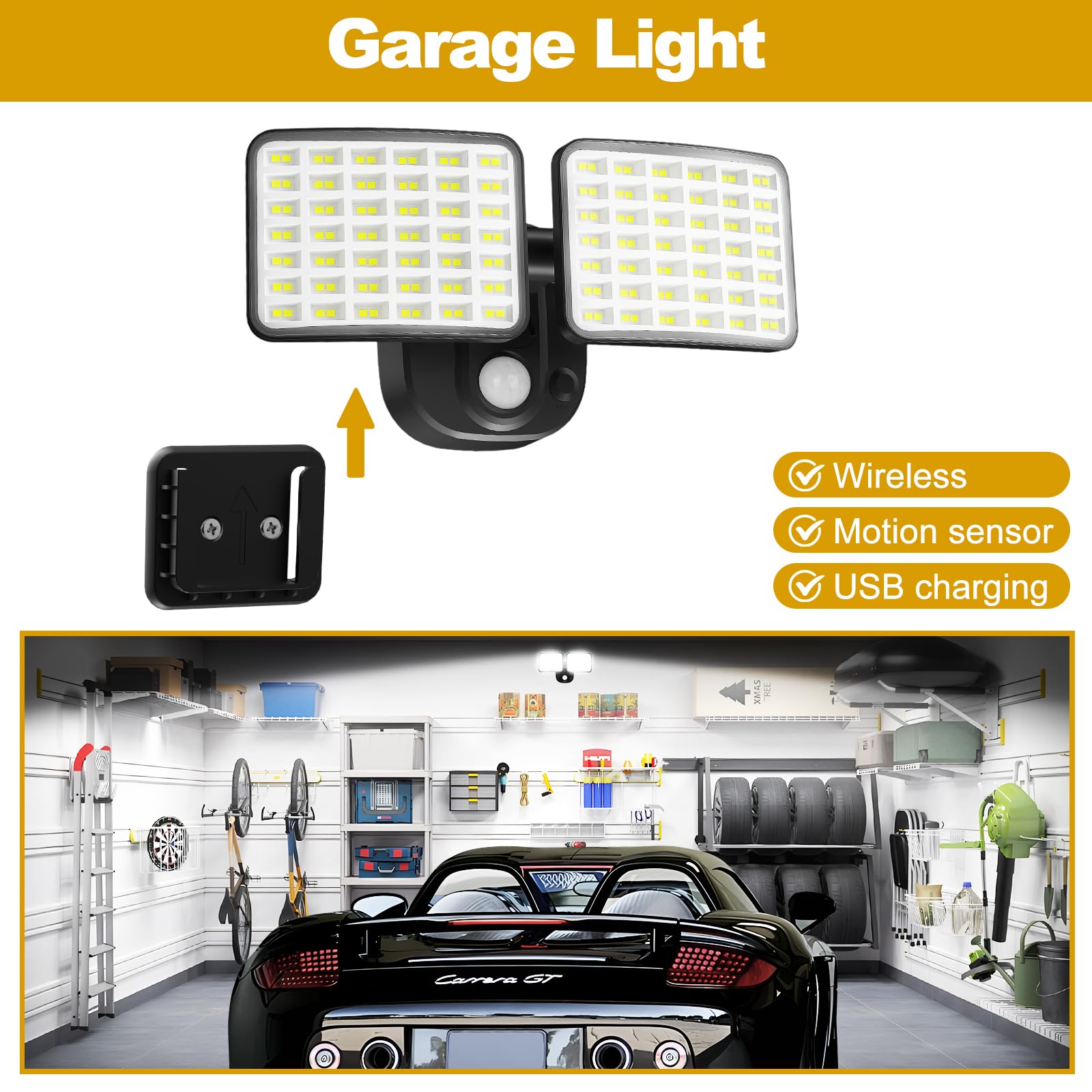 YTKIH rechargeable light USB charging enables quick recharge without full removal.
