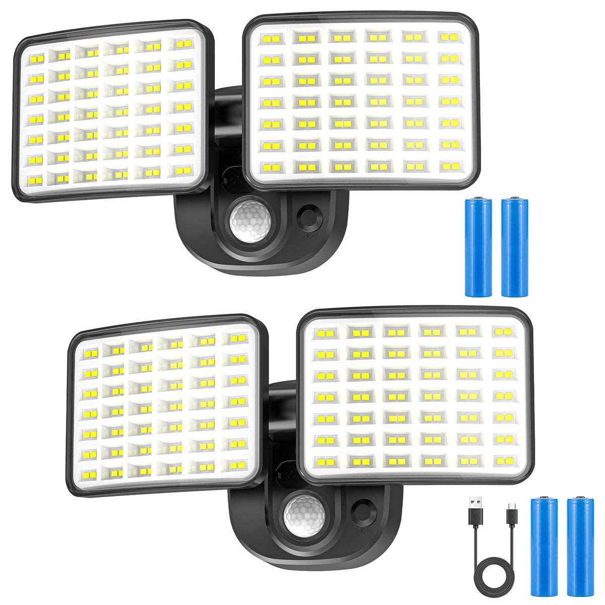 YTKIH rechargeable motion sensor light mounted on bracket for easy installation