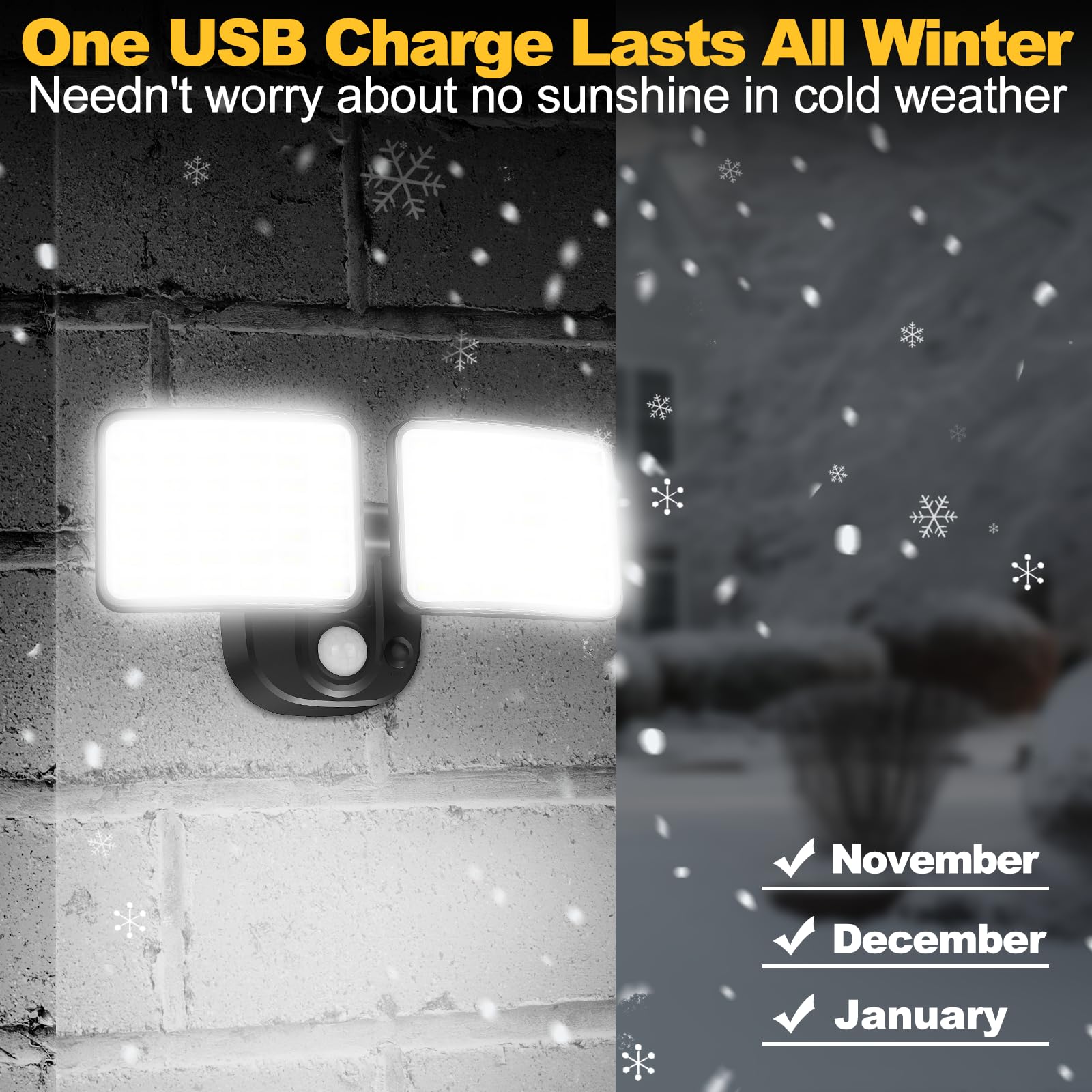 YTKIH USB-charging floodlight with removable module simplifies recharging indoors.
