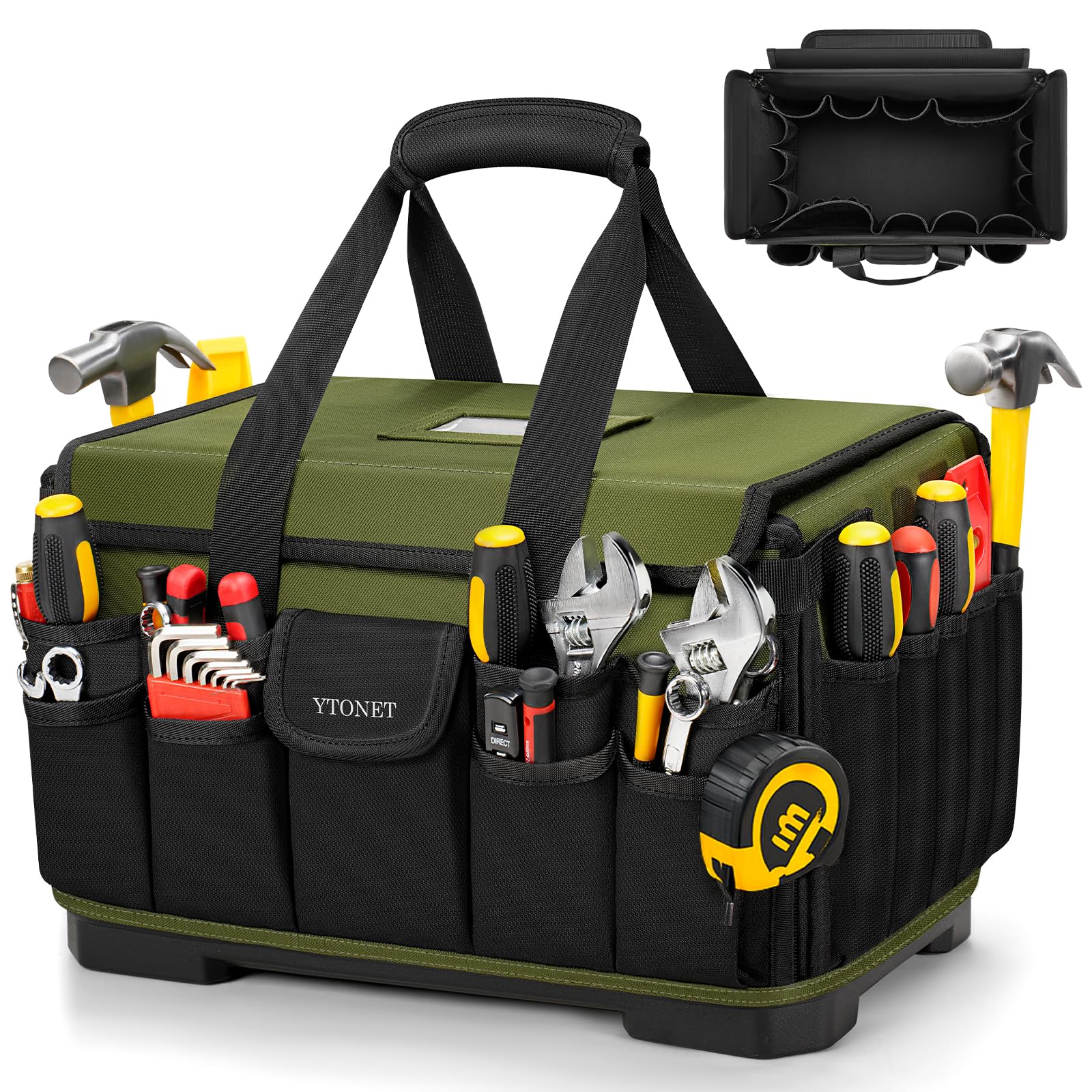 Ytonet heavy-duty tool bag with 46 pockets ready for organized on-site storage.