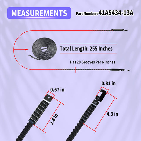 Ytpoools 20 grooves every 6 inches detail for proper engagement