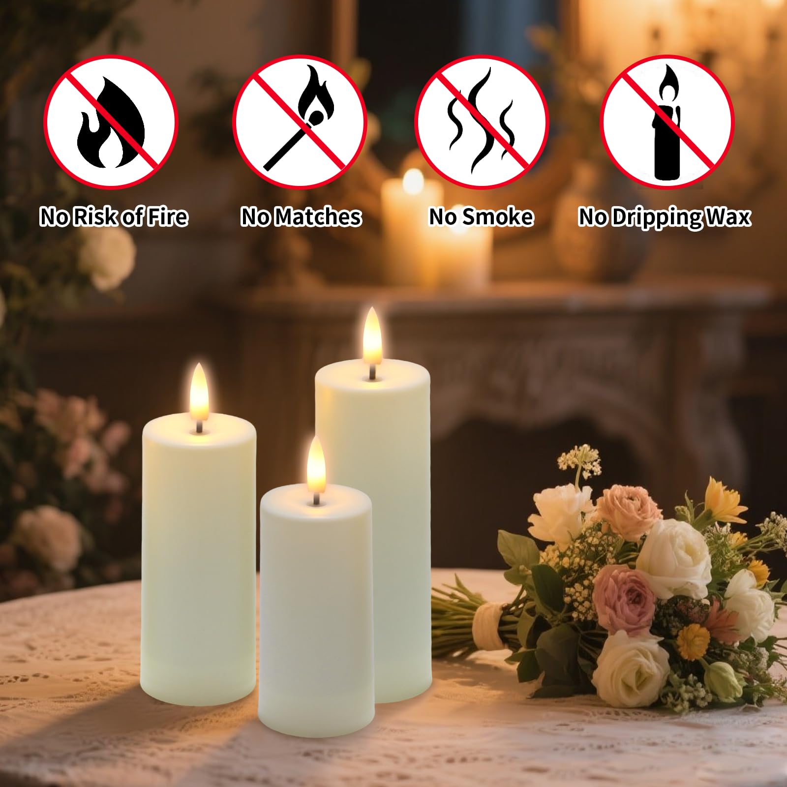 YTRUSTIX candles show realistic 3D wick glow