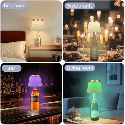 YTRUSTIX compact bottle lamp is portable for events and home use