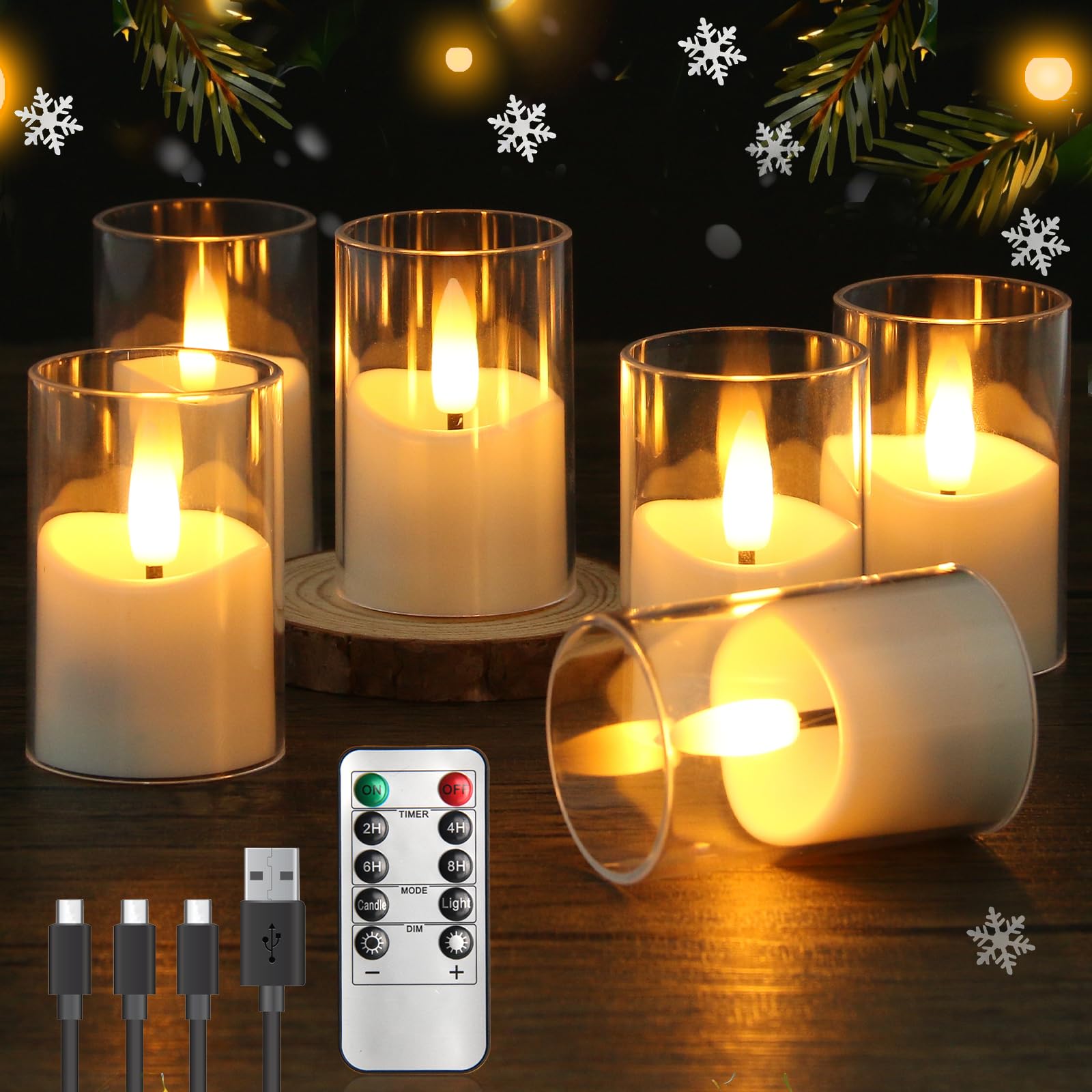 YTRUSTIX rechargeable tea light with remote control for ambient lighting