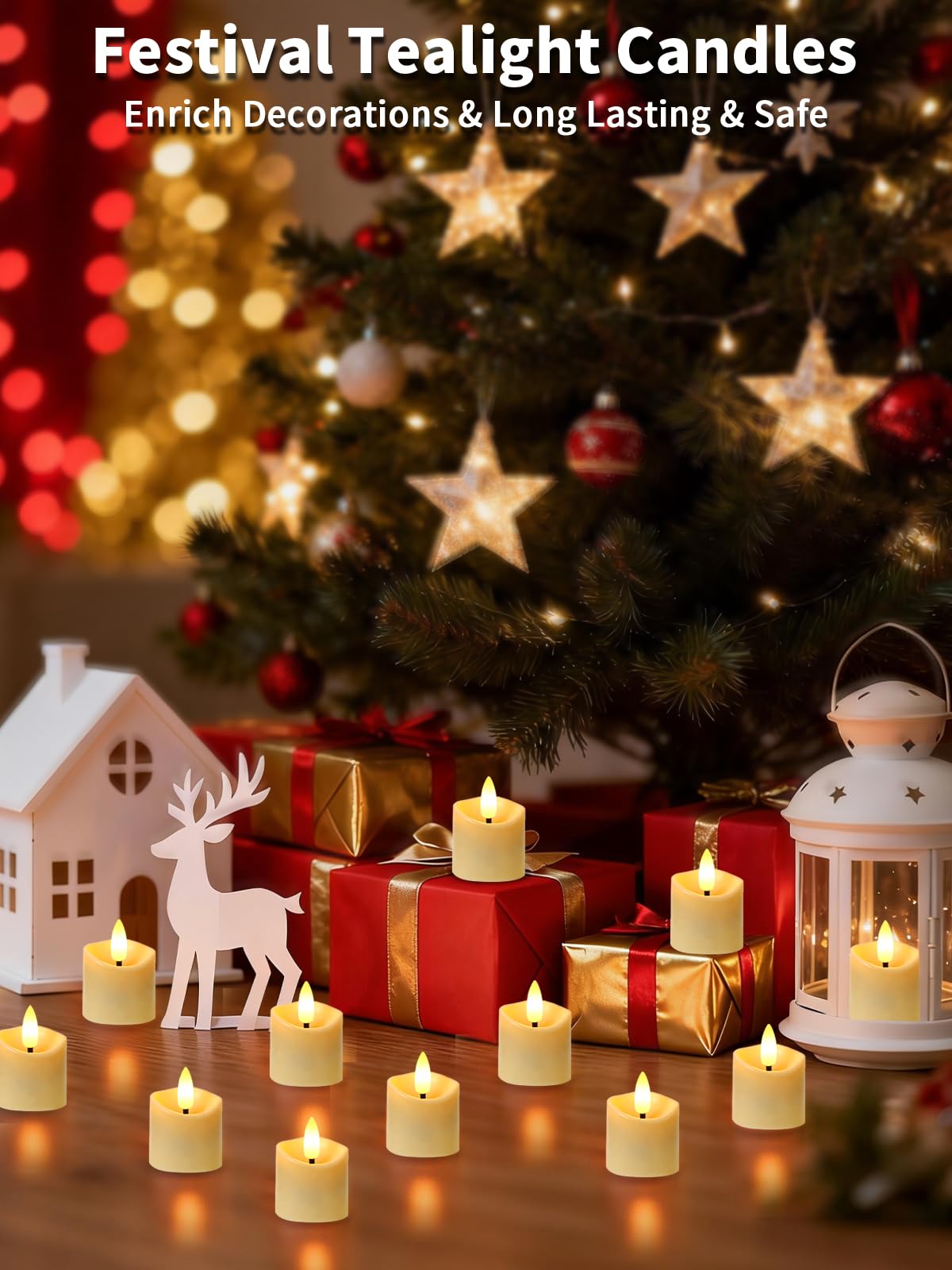 YTRUSTIX six-pack tea lights provide cozy decor without batteries.