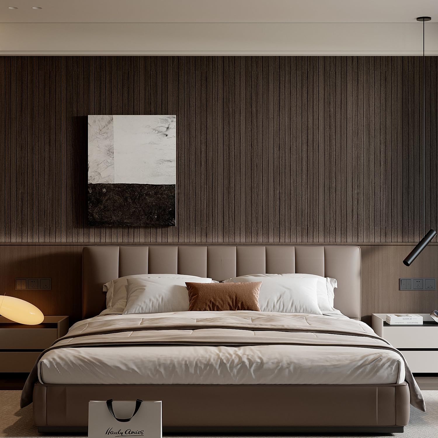 YU LI 3DH scratch-resistant PVC surface demonstrates durable panel material.