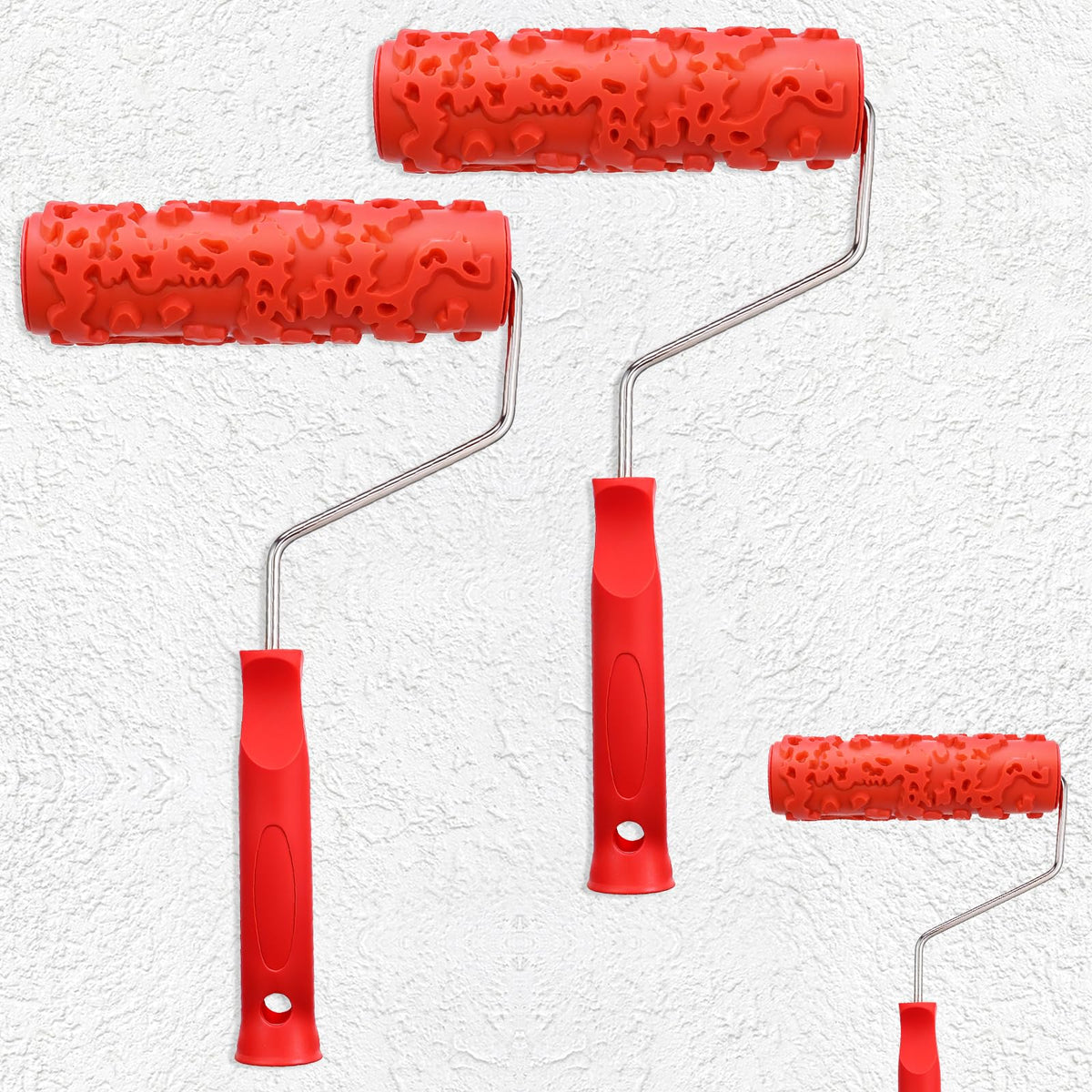 Yuanan 2pcs texture roller set 7inch for wall pattern creation