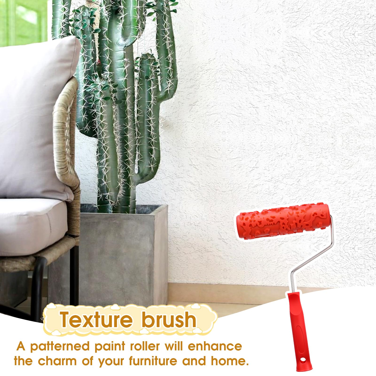 Yuanan DIY texture roller enables creative wall and furniture textures