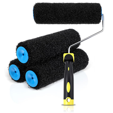 Yuanan drywall compound roller set 9-inch, smooth wall and ceiling application for professional results.