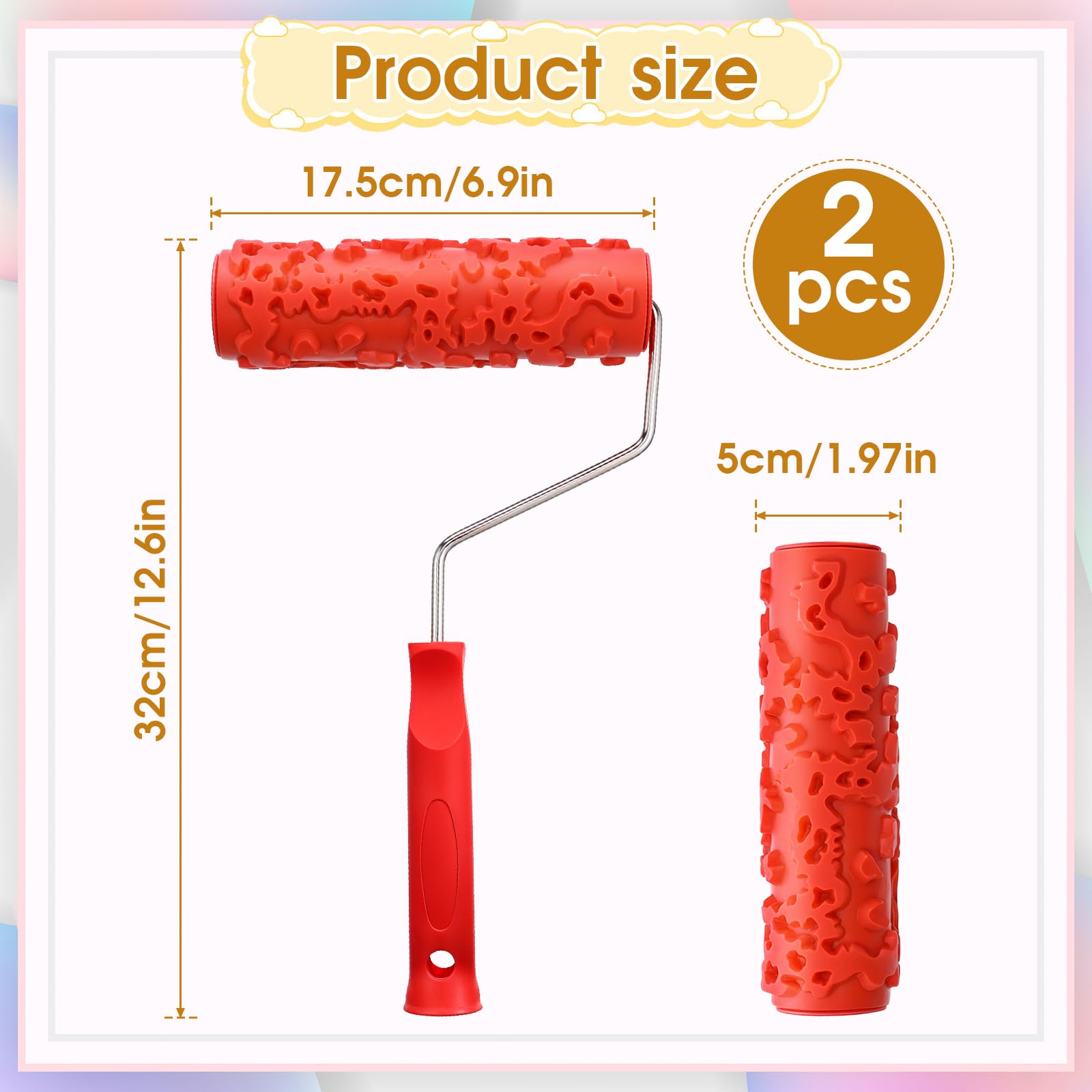 Yuanan embossed texture roller delivers consistent patterns on surfaces