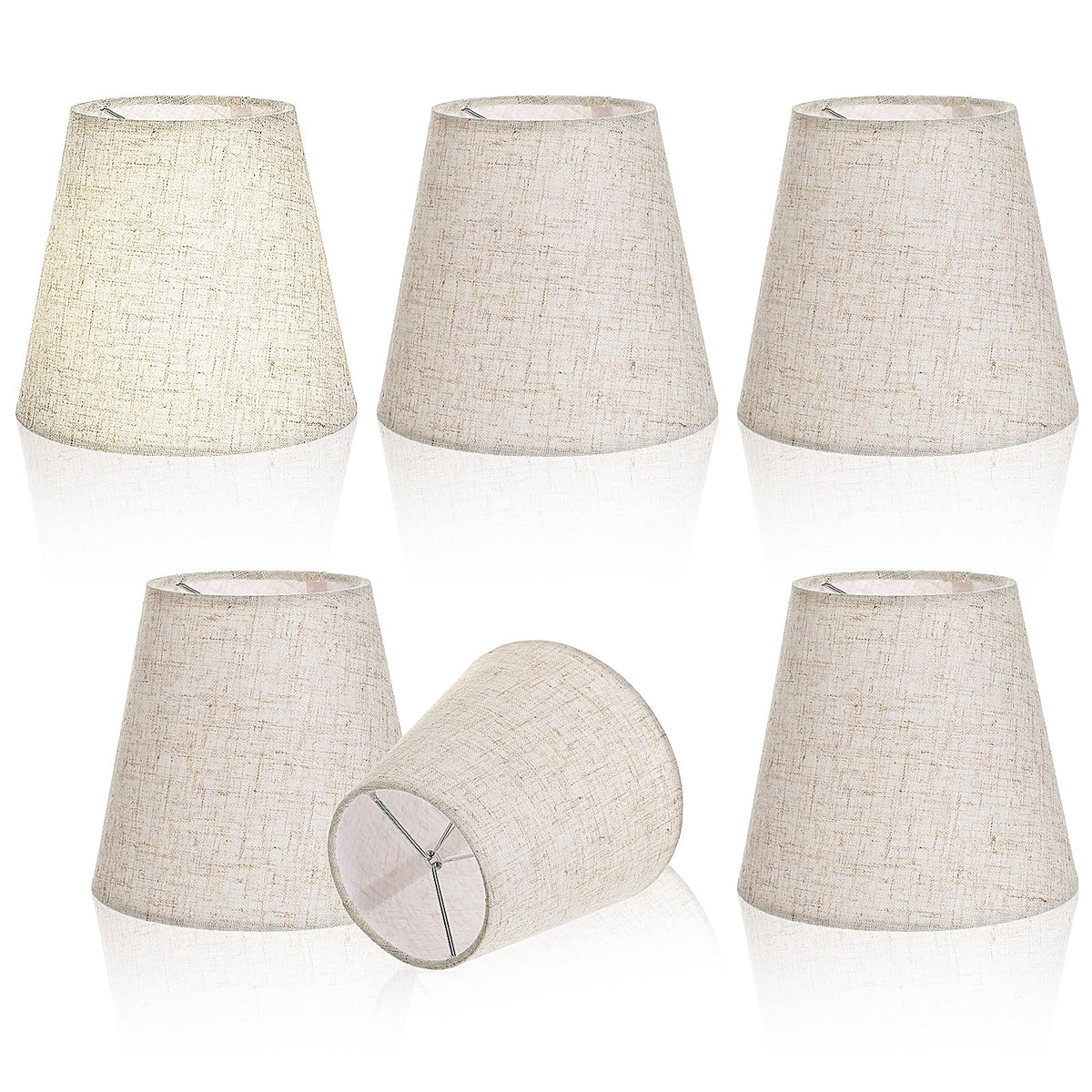 Yuanan linen small lampshade clip-on for soft, cozy lighting in any room.