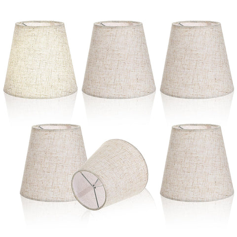 Yuanan linen small lampshade clip-on for soft, cozy lighting in any room.
