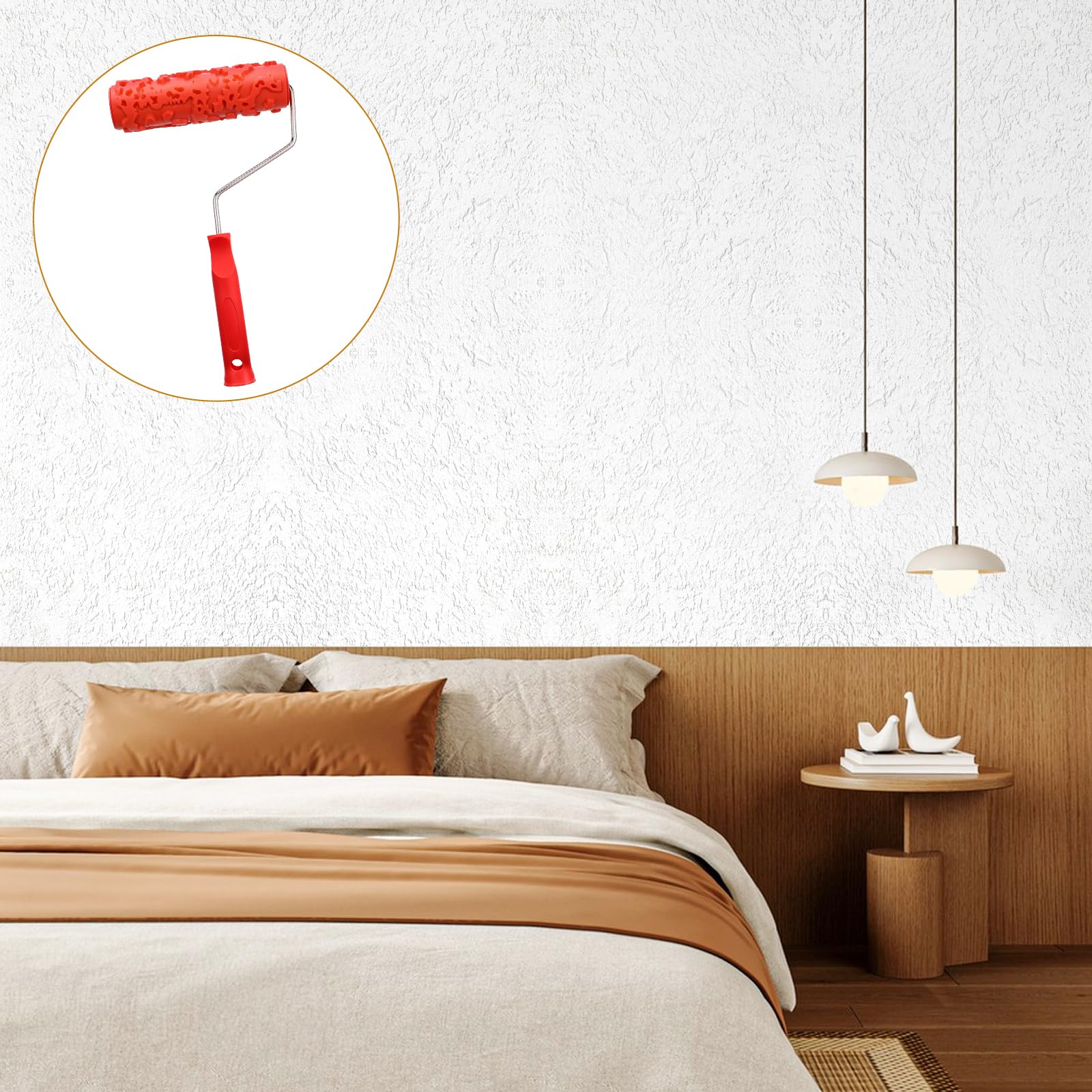 Yuanan wall texture roller helps add depth to décor