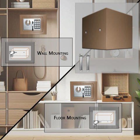Yuanshikj deluxe safe dimensions specs highlights exterior and interior measurements