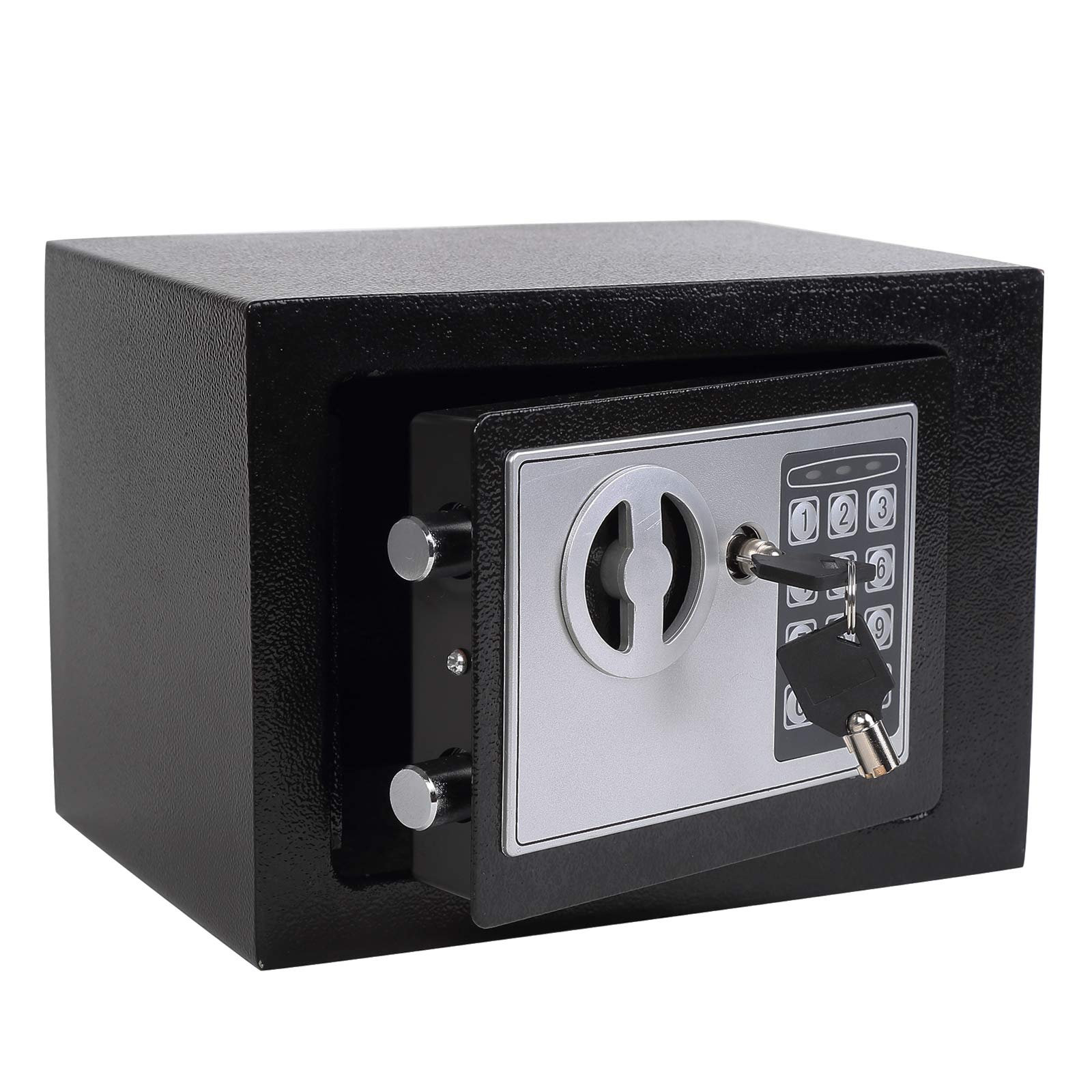 Yuanshikj electronic deluxe digital safe box front view shows compact home security.