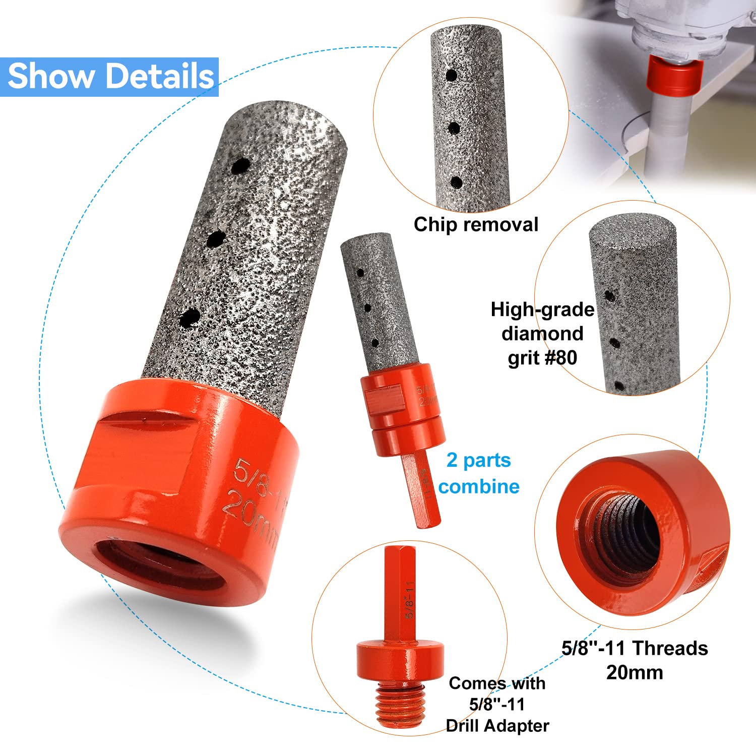 YUANYUU ceramic tile hole enlarger bits for ceramic and tile projects.