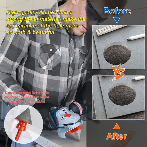 YUANYUU hard ceramics, granite, and marble hole trimming bits.