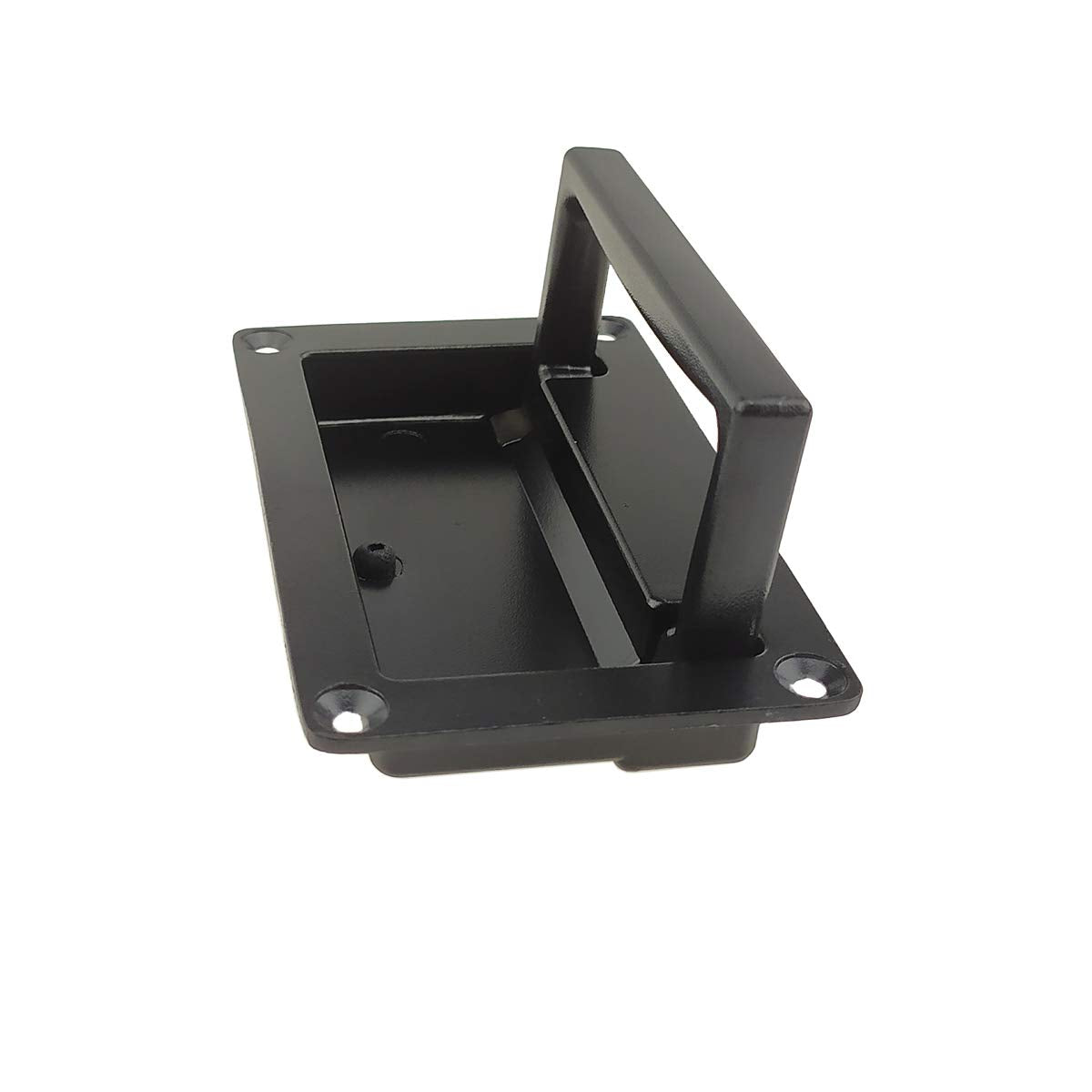 YUDTKK flush mount door handle with spring returns upright for quiet operation