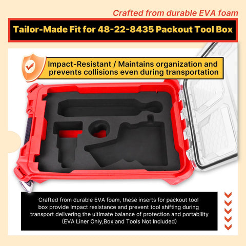 Yudylg EVA cutout for 2457-20 promotes quick tool access.