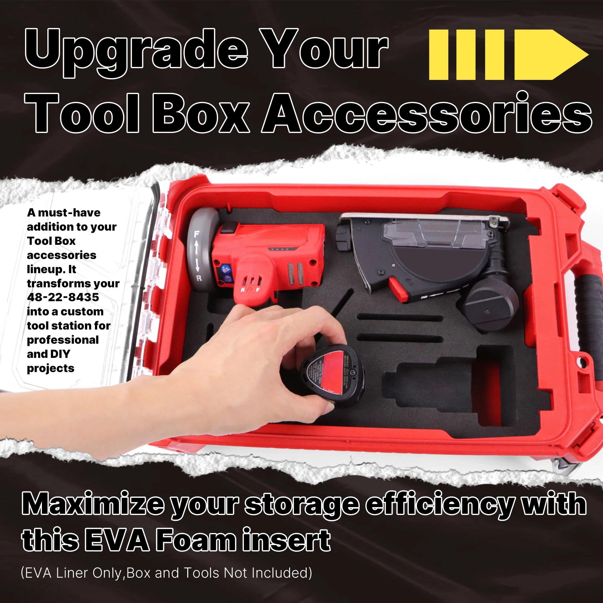 Yudylg EVA liner accessory slot keeps small parts organized